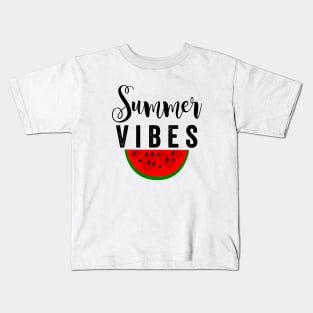 Summer vibes watermelon Kids T-Shirt